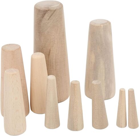 Estink المقابس الخشبية الناعمة، حزمة من 10 الخشب سجل البحرية مدبب من خلال بدن الطوارئ المقابس الخشبية الناعمة استنزاف المكونات 7 أحجام مختلفة المقابس عدة استنزاف سدادة مناسبة للقوارب واليخوت البحرية in Kuwait