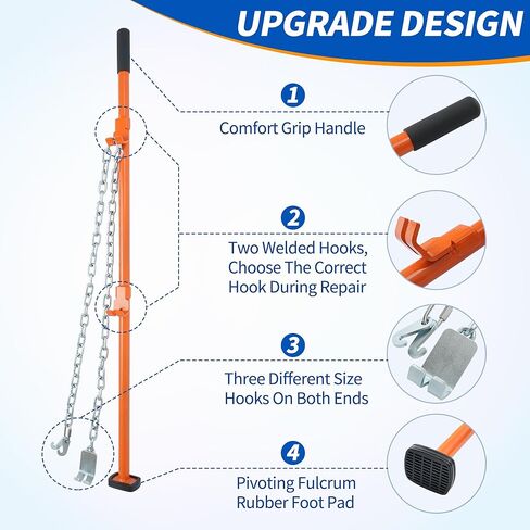 Cars Bumper Align and Universal Straightener Tool, Alignment Tools Automotive Withstand Over 2200 Pounds of Pulling，Auto Body Tool for Bumpers, Panels, Hoods, Decks and Brackets, Pull from Any Angle in Kuwait
