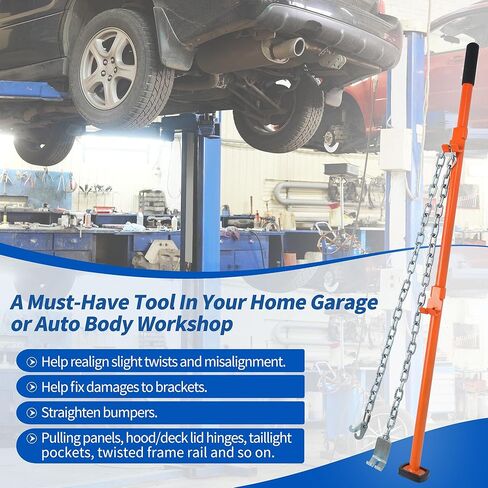 Cars Bumper Align and Universal Straightener Tool, Alignment Tools Automotive Withstand Over 2200 Pounds of Pulling，Auto Body Tool for Bumpers, Panels, Hoods, Decks and Brackets, Pull from Any Angle in Kuwait