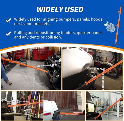 Cars Bumper Align and Universal Straightener Tool, Alignment Tools Automotive Withstand Over 2200 Pounds of Pulling，Auto Body Tool for Bumpers, Panels, Hoods, Decks and Brackets, Pull from Any Angle in Kuwait
