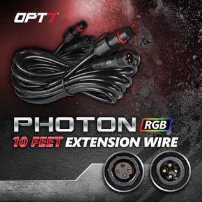 OPT7 10ft Extension Wire 2pc for Photon RGB Rock Lights