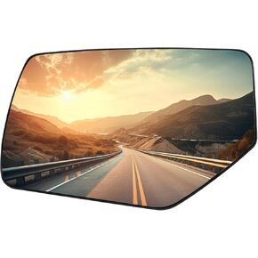 Driver Side Mirror Replacement for Cadillac Escalade, Chevrolet Chevy Suburban, GMC Yukon 2015 2016 2017 - Left Side Mirror Glass, Rear View Mirrors Glass with Power Heated