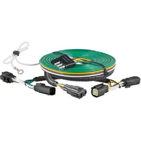 CURT 58998 Custom Towed-Vehicle RV Wiring Harness for Dinghy Towing, Fits Select Jeep Grand Cherokee, L , Black