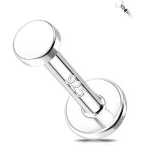 Melighting 16G Helix Earring Sterling Sliver 925 Cartilage Earring Internally Threaded Tragus Earring Flat Back Earring 6/8 mm Helix Piercing in Kuwait