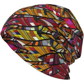 African Beanie Hat for Women Men Fashion African Ethnic Tribal Style Print Knitted Hat Chemo Hat Unisex Skull Caps