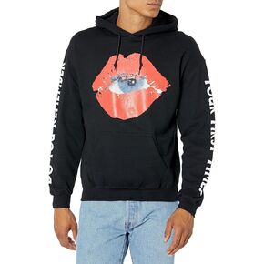 The Kid Laroi Unisex-Adult Lips Black Hoodie
