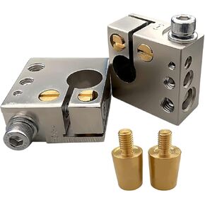 1 Pair Positive & Negative Battery Terminal Battery Terminal Connector with OEM Top Post Adapter Fits Most Cars and Boats for Easy Installation