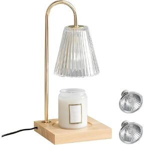 Electric Glass Candle Warmer Lamp for Aromatherapy – Elegant and Functional Design – Perfect for Home or Office, Enhances Relaxation with Gentle Warmth and Fragrance