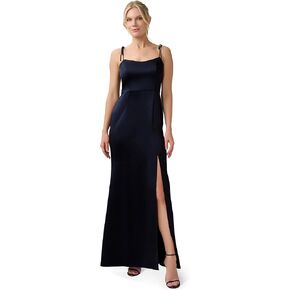 Adrianna Papell Women's Satin Crepe Gown