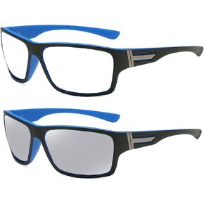 Full lens Wrap Around Safety Glasses with Readers photochromic Magnifying Reading Glasses Goggles for Men Women