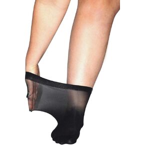 All Woman Plus Size 20 Denier SuperWide Anklets Pop Socks SINGLE PAIR