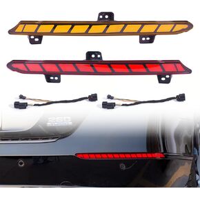 Rear Bumper Lights for 10th Gen Honda Accord 2018-2022 Tail Brake Lights (Fish Bone-Style)