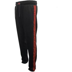 RAW Unisex Sweatpants Black and Red - Size Large - Feature Zippered Hidden Pocket