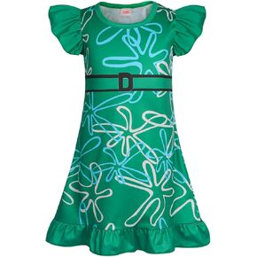Benylion Little Girls Joy Costume Dress Up Kids Disgust Costume Birthday Party Cosplay Christmas Costumes Role Play Outfits