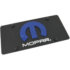 Eurosport Daytona- Compatible with -, Mopar on Carbon Steel License Plate