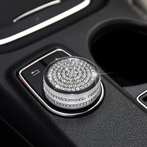 Car Multimedia Control Button Decoion Rhinestone Sticker Interior Shiny Trim Accessories Fit for Mercedes Benz C E GLA CLA GLK ML GLE