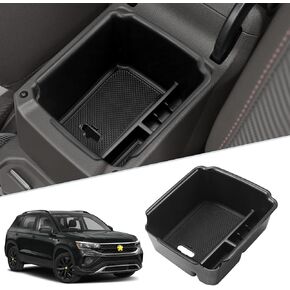 SKTU for 2024 2025 VW Atlas Center Console Organizer 2024 2025 V W Atlas Front Center Console Tray 2024 2025 Atlas Armrest Storage Box VW Atlas 2024 2025 Accessories (Front Organizer)