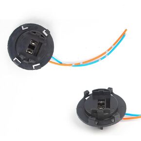 Xotic Tech Pair Light Bulb Wire H7 Halogen Connector Base Plug Holder Socket Adapter Wiring Harness Compatible with Hyundai Tucson 2016-2021 or Kia Sedona 2015-2020 & Forte/Forte5 2017-2018(TK-306)
