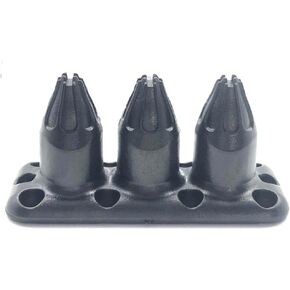 1 Pc Delta Boots Studs Self-Defense Defensive Combat Shoe Buckle Kuba Kick Style, Black