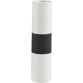 Mud Pie Black/White Bud Vase, Large, 9 1/2" x 2 1/4" Dia