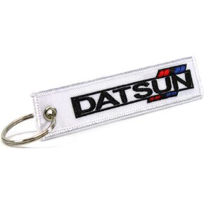 Rotary13B1 DATSUN Jet Tag Key Chain 1 inch x 5 inches - White
