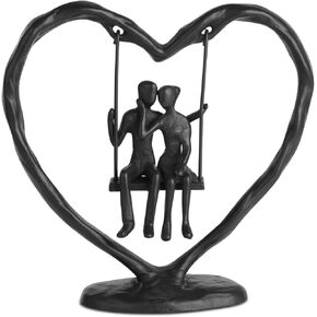 Anniversary Wedding Gift for Her Wife Him and Couple,Heart Decoration Gifts,Couple Figurine Statue,Birthday Gifts,Valentine's Day Gifts