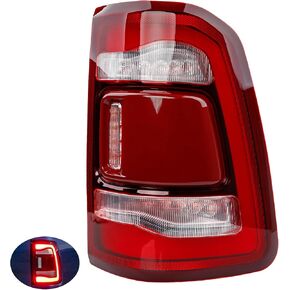 Full LED Taillights, Compatible with 2019-2022 Ram 1500, Replace 55112990AB 55112990AC 55112990AD Led Driving Reverse Lamps Brake Turn Signal Lighting Rear Right Passenger Side Tail Lights Assembly