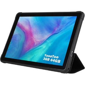 Tablet 10 inch Android Tablets with Drop-proof Case Android 13 Computer Tablets Octa-core (4GB+4GB)8GB Ram 64GB Rom, 5G WiFi 6 Tablet PC for Streaming Reading HD Touch Screen Long Battery Life