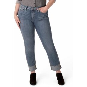 Silver Jeans Co. Women's Plus Size Avery High Rise Straight Leg Jeans