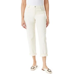 Gloria Vanderbilt Women's Weekend Boyfriend Fit Ankle to Jean with Adjustable Roll Cuff Standard