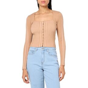 GUESS Women's Allie Long Sleeve Cardi Sweater