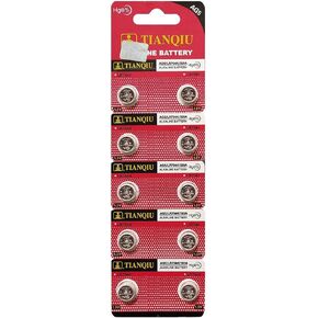 Tianqiu 10PCS Ag5 Lr754 393 Sr754Sw Alkaline Battery