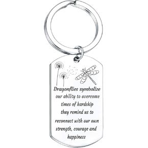 Dragonfly Gift for Women Dragonfly Lover Gifts Inspirational Dragonfly Gifts for Friends Dragonfly Keychain Encouragement Gifts for Daughter Son Dragonfly Jewelry