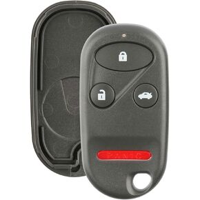 KeylessOption Keyless Entry Remote Car Key Fob Control Shell Case Cover 4-Button Replacement for 1998 1999 2000 2001 2002 2003 Acura TL Honda Accord (KOBUTAH2T)