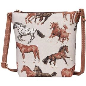 Signare Tapestry Small Crossbody Bag Sling Bag for Women with Animal and Pet Designs