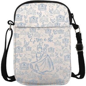 Fairy Tale Princess Gift Princess Cinderella Crossbody Bag For Friend Sister Glass Slipper Gift