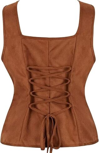 Pirate Renaissance Costumes for Women Steampunk Pirate Vest Viking Costume Bodice in Saudi Arabia