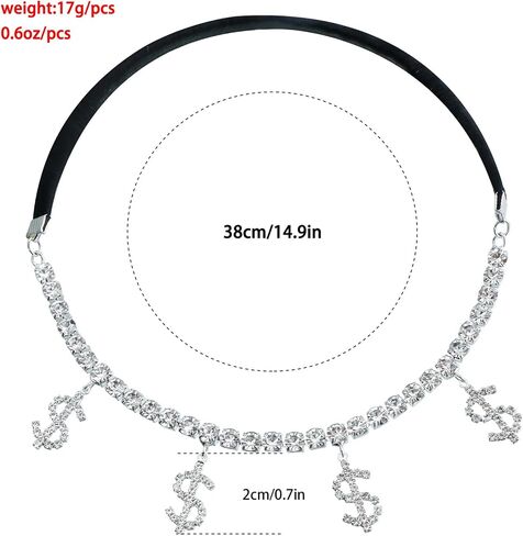 Crystal Heart Tennis Thigh Chain Rhinestone Tennis Chain Thigh Ring Glitter Diamond Heart Leg Chain Black Stretch Thigh Garter Belt Beach Bikini Body Chain Jewelry for Women in Kuwait