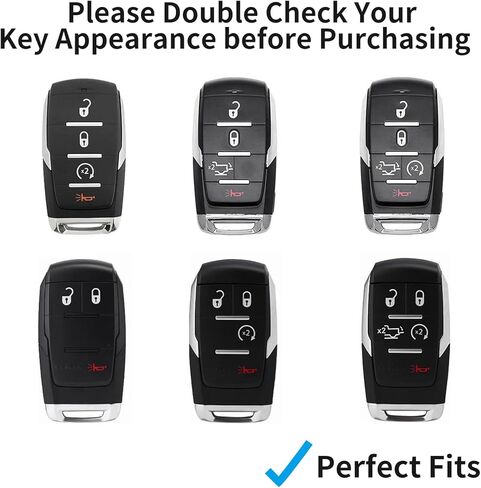 Real Glass Fiber Key Fob Protector Compatible with Ram Key fob Cover fits for Ram1500 2500 3500 TRX Limited Rebel Bighorn Lonestar Laramie Key Fob Case,Red in Kuwait