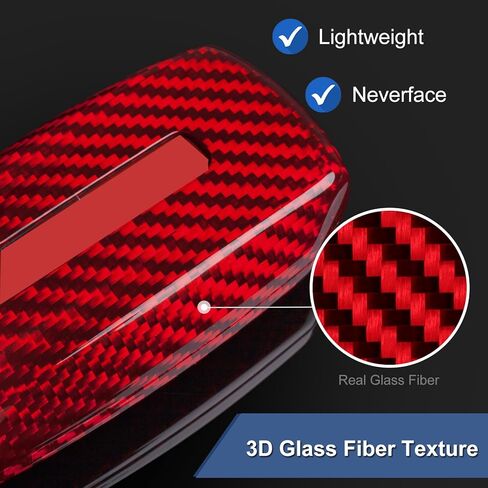 Real Glass Fiber Key Fob Protector Compatible with Ram Key fob Cover fits for Ram1500 2500 3500 TRX Limited Rebel Bighorn Lonestar Laramie Key Fob Case,Red in Kuwait