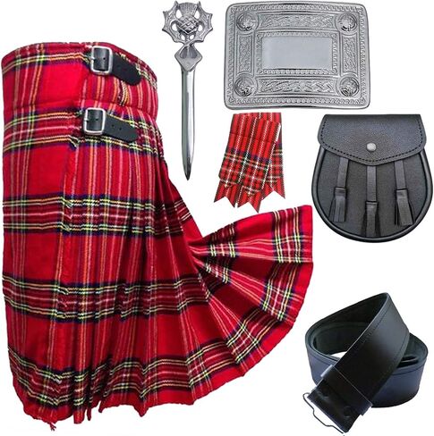 مجموعة ملابس TNYC للرجال من Scottish Highland Kilts مكونة من 6 قطع in Saudi Arabia