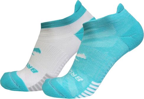 Brooks Ghost Lite No Show Socks I Performance Running, Comfort Fit with Arch Support for Men & Women (2-Pack Set) in Saudi Arabia