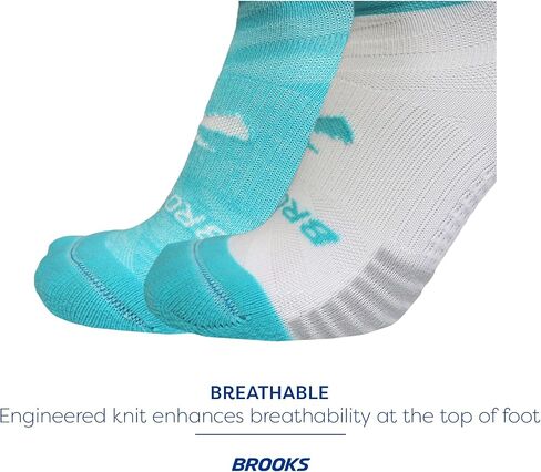 Brooks Ghost Lite No Show Socks I Performance Running, Comfort Fit with Arch Support for Men & Women (2-Pack Set) in Saudi Arabia