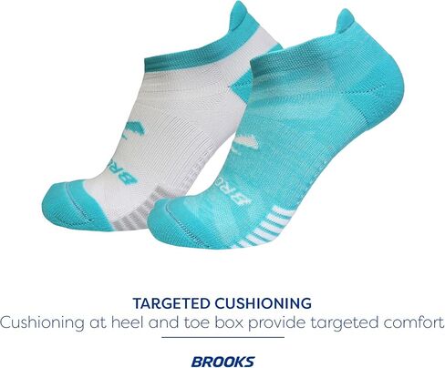 Brooks Ghost Lite No Show Socks I Performance Running, Comfort Fit with Arch Support for Men & Women (2-Pack Set) in Saudi Arabia