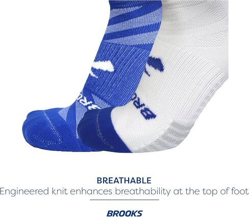 Brooks Ghost Lite No Show Socks I Performance Running, Comfort Fit with Arch Support for Men & Women (2-Pack Set) in Saudi Arabia