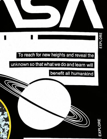 Ezcosplay Crew Neck Long Sleeve NASA T-Shirt Letter Printed Shirt Graphic Tee Tops for Women in Kuwait