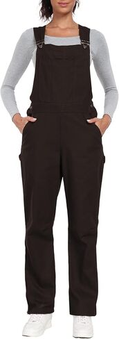 wantdo Bib Overall for Women Relaxed Fit Cotton Jumpsuit Work Pants with Adjustable Straps Regular and Petite Sizes in Kuwait