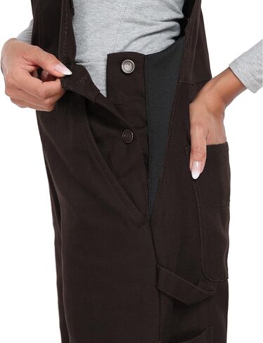 wantdo Bib Overall for Women Relaxed Fit Cotton Jumpsuit Work Pants with Adjustable Straps Regular and Petite Sizes in Kuwait