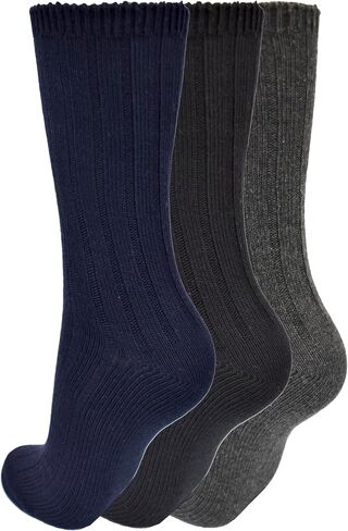 Clarks Women's Wide Rib Crew Socks 3 Pair, Women's 4-10 Shoe in Saudi Arabia