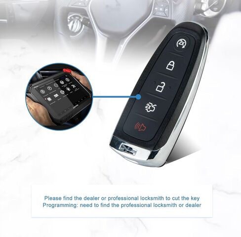 Car Key Fob Replacement for 2013-2016 Focus SE and Titanium 2017-2019 Escape 2015-2017 Focus BEV Smart Key M3N5WY8609 (1) in Saudi Arabia
